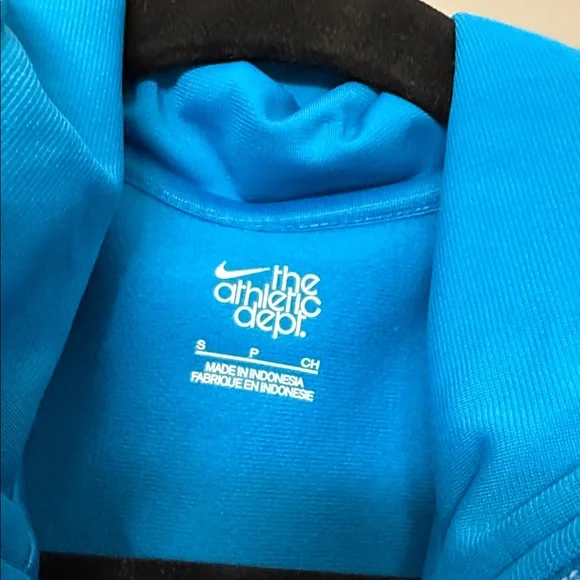 Nike Bright Blue Zip-Front Track Jacket with Black Panels - Picture 2 of 4
